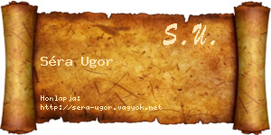 Séra Ugor névjegykártya